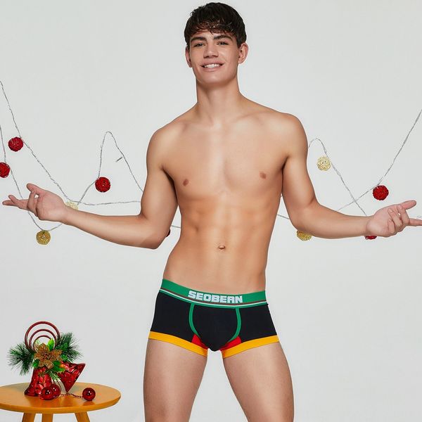 

2019 xibin boxer pants fast hand live 2019 xibin underwear men's underwear men's boxer pants fast hand live, Black;white