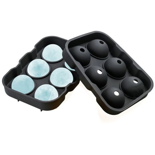 Stampo per sfere per cubetti di ghiaccio in silicone di 2 dimensioni Stampo per creatore rotondo in mattoni Stampo per sfera di ghiaccio per bar per feste Strumenti per il ghiaccio238t