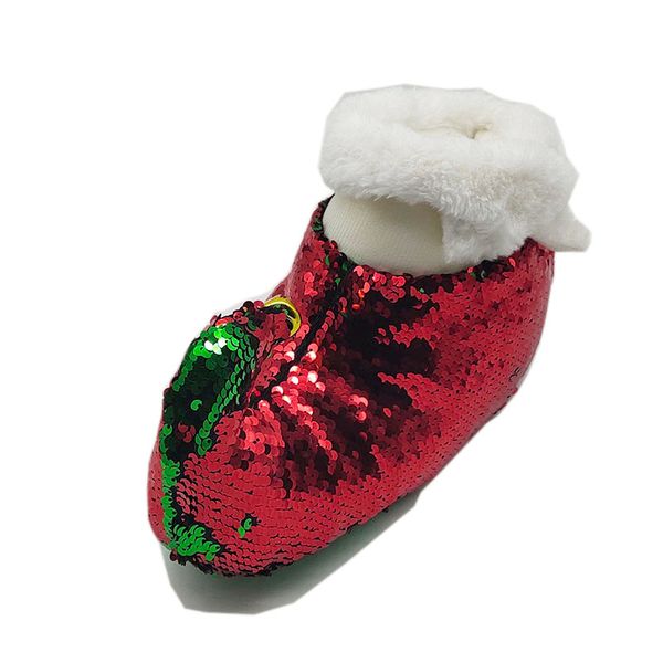 

christmas indoor slippers special custom a warm winter lovers home slippers thick hard bottom shoes on floor lovers shoes, Black