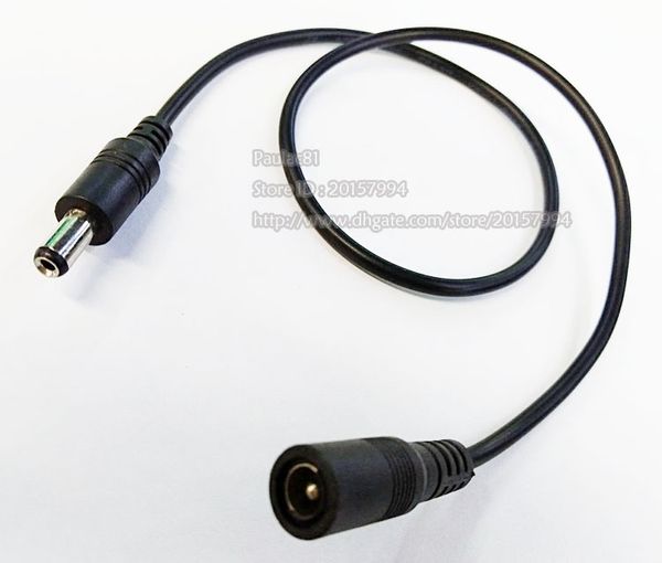 

dc power 5.5*2.1mm male to female plug extension connector cable for cctv camera dvr about 50cm/10pcs