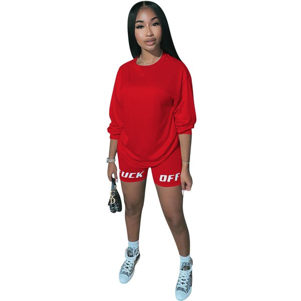 

mn052 european and american summer fashion women's suit letter offset printing leisure sports two-piece set 2020, Gray