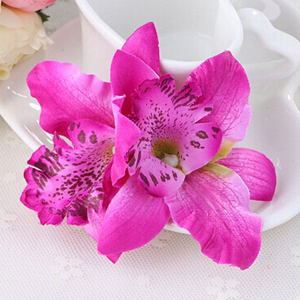 

6 colors bohemia style orchid peony bridal flowers hair clips hairpins barrette for wedding decoration hair accessories