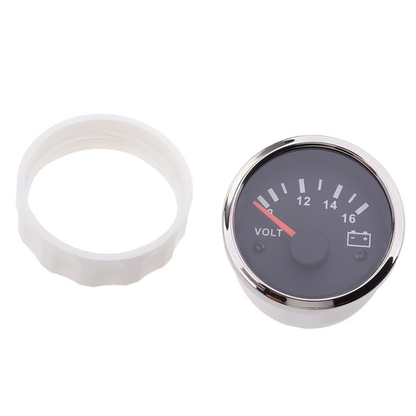 

2'' 52mm 8-16v red led volt voltmeter voltage gauge meter car boat auto