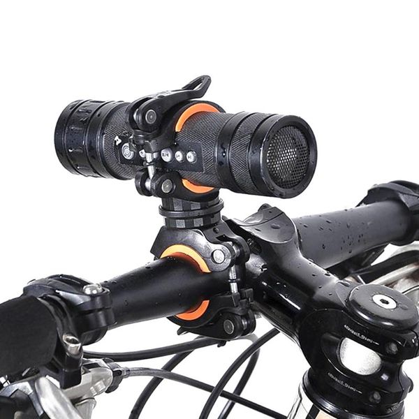 

bicycle light bracket bike lamp holder led torch headlight pump stand quick release mount 360 degree rotatable