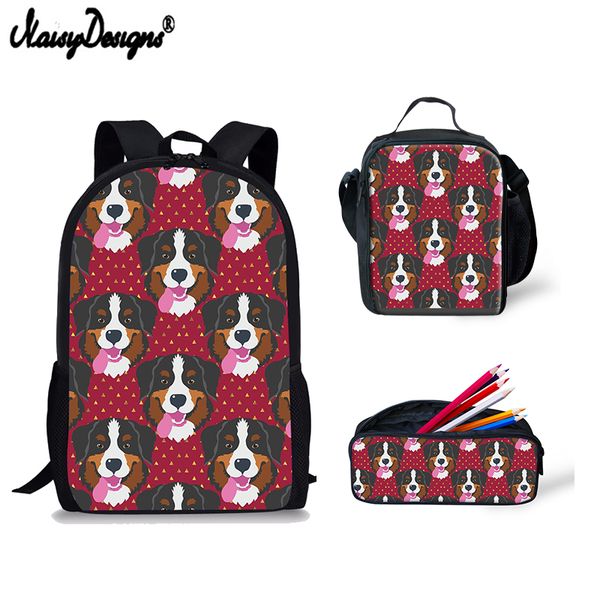 

animal bernese cute women backpack large capacity school bag for teenager girls male travel bags black backpacks youth wholesale