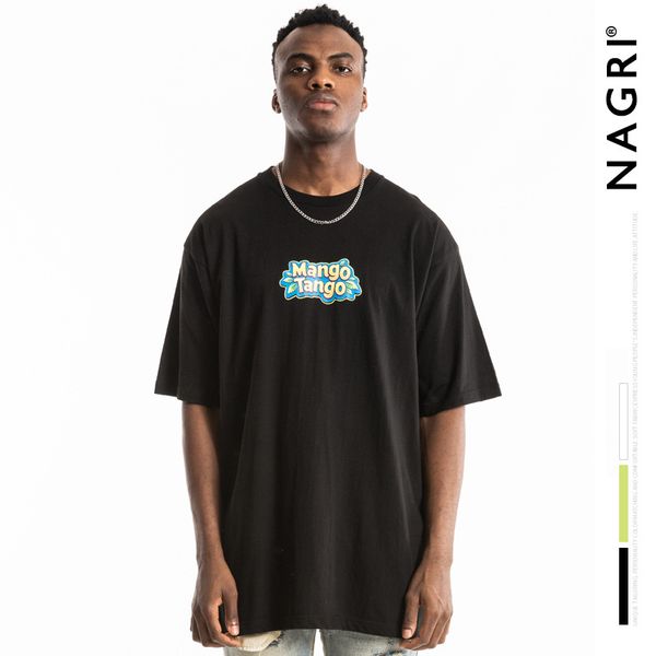 

nagri simple letters printed loose hiphop leisure base men t shirt short streetwear boyfriend gift casual fashion 2020 o-neck, White;black