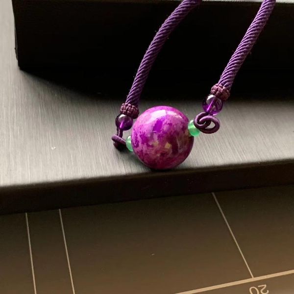 

sugilite necklace j011019 fine jewelry natural sugilite gemstones pendants for women necklace, Silver