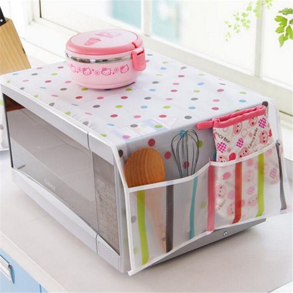 

2 pouch dustproof cotton cloth cover romantic style microwave oven set romantic microwave oven cover