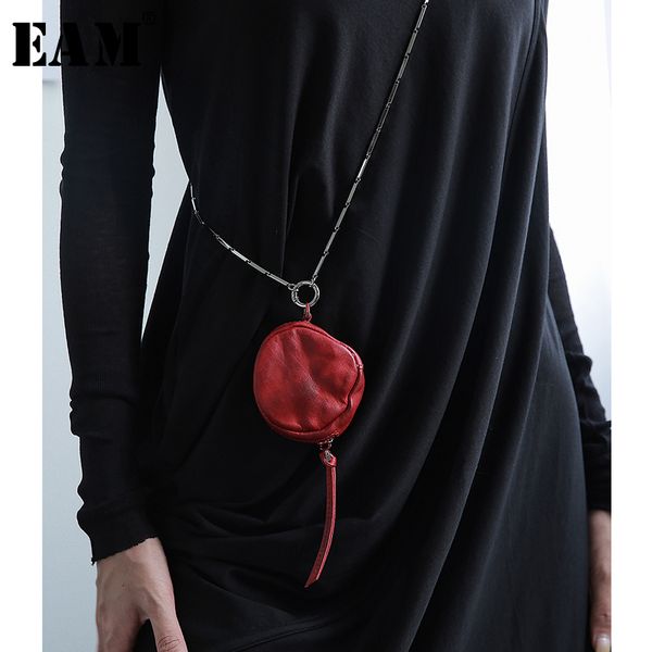 

eam] women new black pu leather chain split pu leather personality accessories fashion tide all-match spring autumn 2020 1s514, Black;brown
