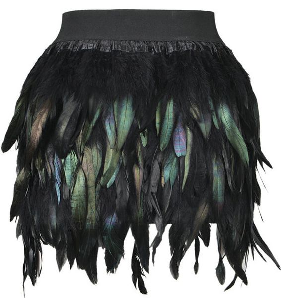 

girls baby fur coat hallowee cloth skirt swan feather skirt fully feather for party event plumage plume