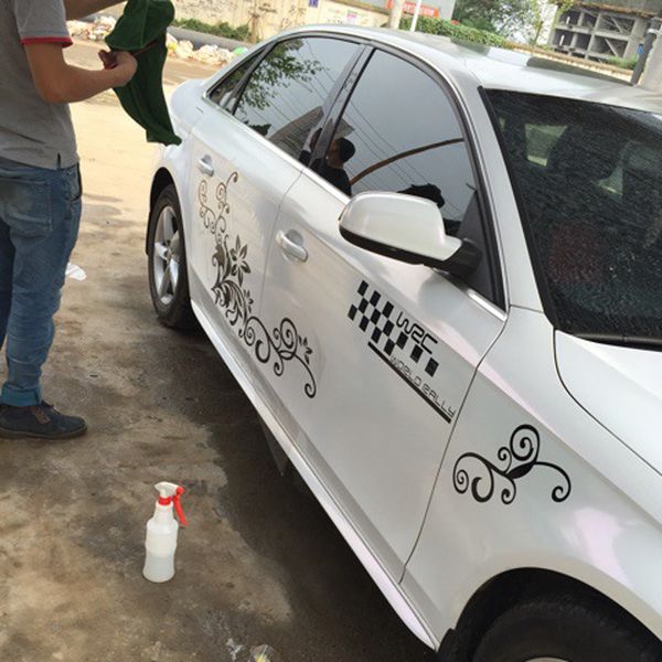 

flower&buterfly car stickers pull scratch universal autos whole body posted decals