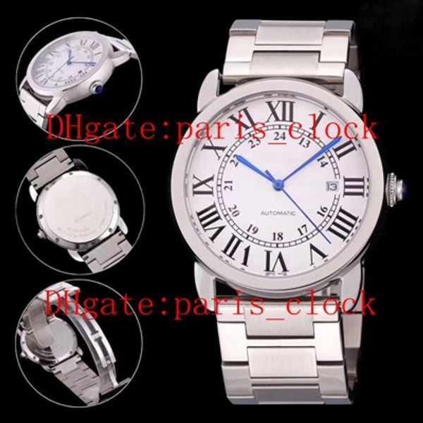 

sfw6701011 new 316 stainless steel with black arabic numerals time mark blue steel pointer folding button white face 2813 automatic movement, Slivery;brown