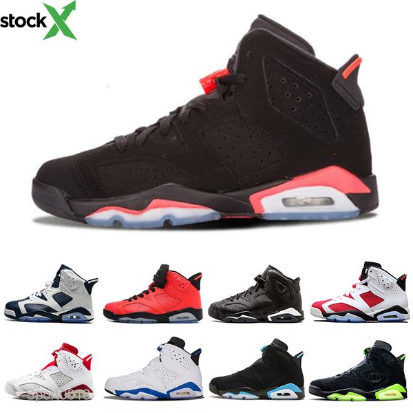 

new infrared bred 6 6s men basketball shoe dmp unc oreo flint carmine mens trainers sports sneakers us 7-13, Black