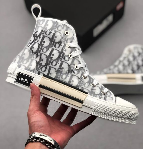 

Диор х Kaws Кимом Jones B23 High Top Модельеры Sneaker Классический Косой Печать Логотипы Мужчины Женщины Повседневная Спортивная обувь Скейтборд обувь