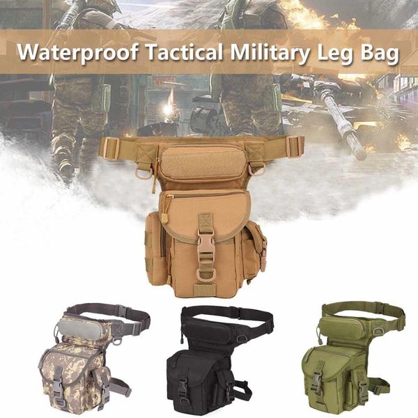 

new tactical waist bag drop leg bags tool camping hiking trekking shoulder saddle oxford cloth multi-function pack