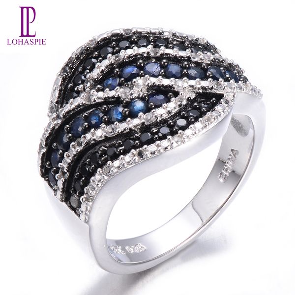 

natural gemstone spinel solid 925 sterling silver engagement ring fine jewelry for women gift gemstone wedding handmade bride lady new, Black