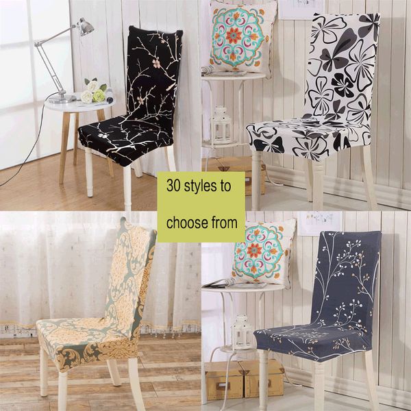 

flower printing removable chair cover stretch elastic slipcovers restaurant for weddings banquet folding l chair covering
