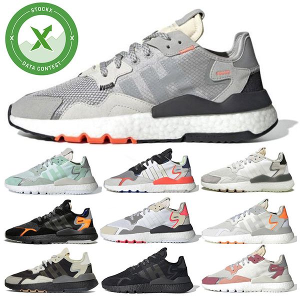 

высокое качество nite jogger eqt 3 м светоотражающие кроссовки для мужчин женщин тройной черный белый дышащий мода тренер спортивные кроссов