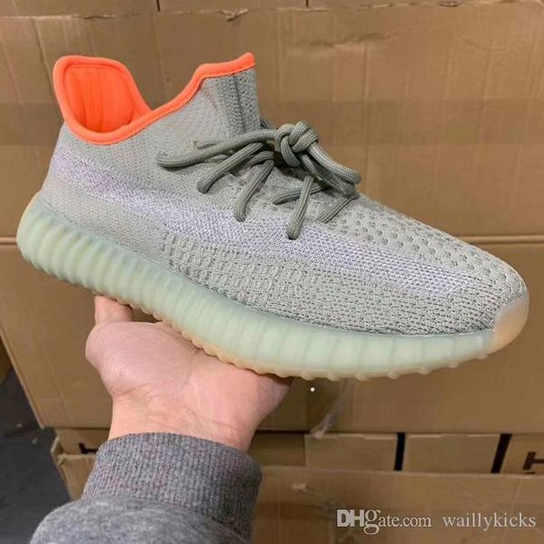

special offer v2 shoes kanye west seakers earth desert sage cinder synth men size 13 trainers glow black static reflective yecheil cloud
