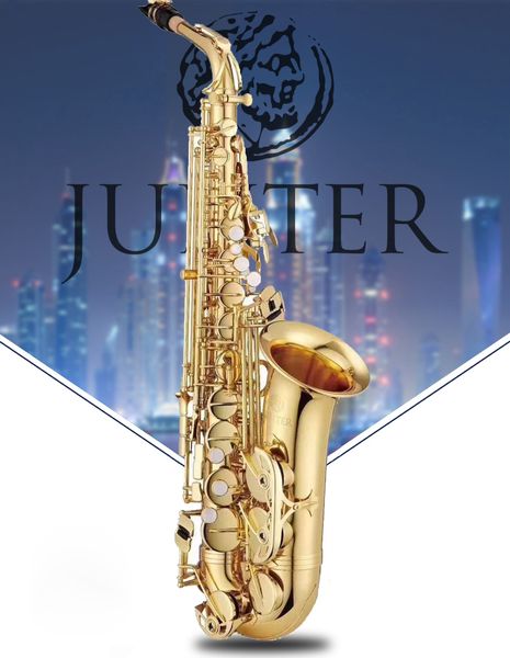 

jupiter jas 700 alto eb tune saxophone brass gold lacquer musical instrument e flat sax with case mouthpiece accessories