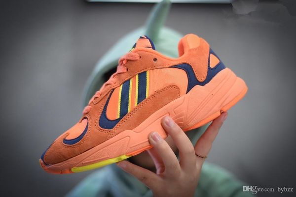 

dragon ball z x yung-1 og goku men women running shoes orange purple white black shoes sports sneakers kanye west 700