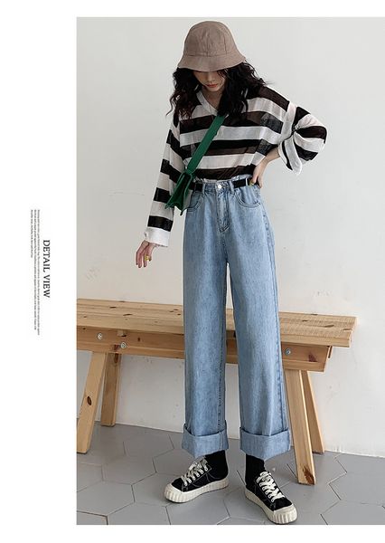 

женкие джин 2019 новое пођпление оен зима бѬки вока али моделеѬ во, Blue