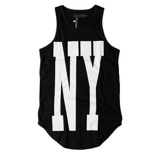 

urban mens tank summer cotton streetwear striped extended casual curved hem sleeveless for men elastic, White;black