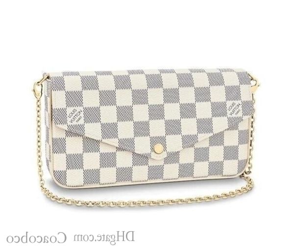 

2019 pochette felicie n63106 new women fashion shows exotic leather bags iconic bags clutches evening chain wallets purse jmli