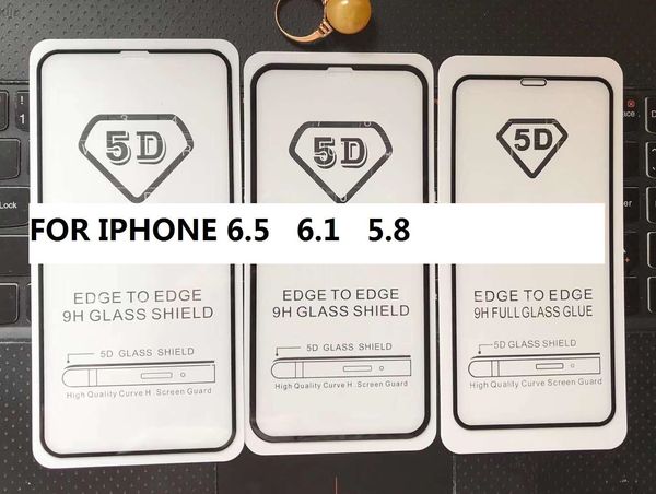 

Полное покрытие 6D 9D закаленное стекло-экран протектор AB клей края к краю для IPHONE XR