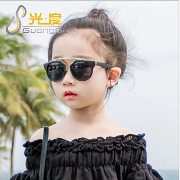 

2018 new fashion childen sunglasses girls baby child safety kids sun glasses uv400 oculos de sol infantil, White;black