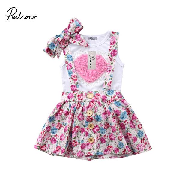 

flower girls clothing newborn kids baby girl sister matching cotton clothes t-shirt shorts skirts outfit clothes set 0-6t, White