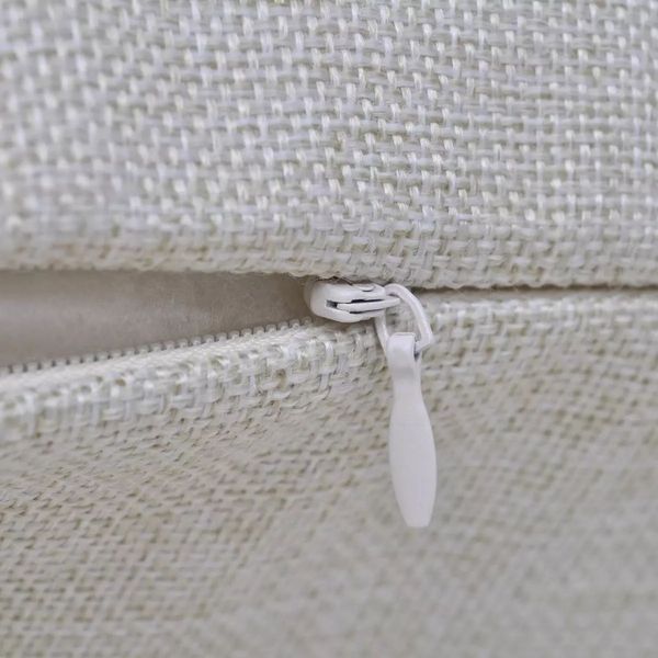 

4 pillowcases beige linen look 80 x 80 cm other home textile