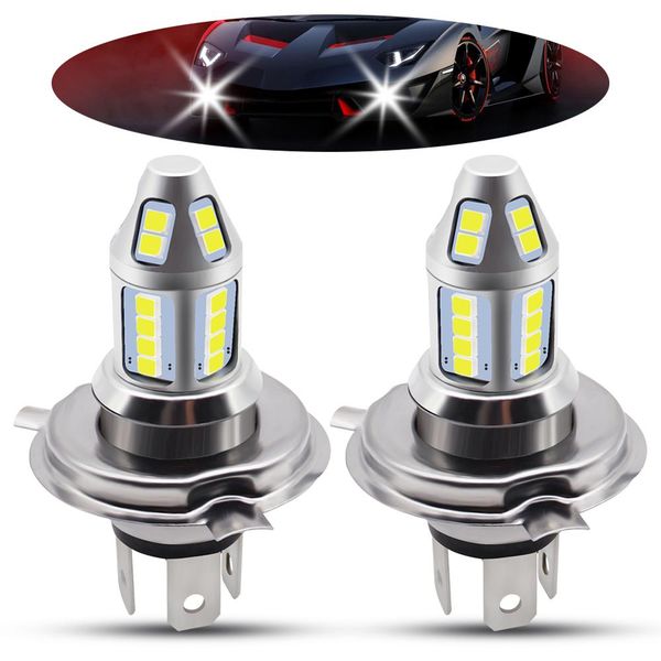 

1pair h4 led car fog lamp high power 150w 3030 chips 6500k white waterproof auto front headlamp fog driving lights dc 12v 24v