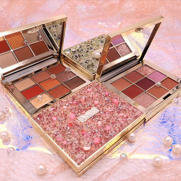 

shining luxury nine-color eye shadow plate makeup student beauty pearl matte