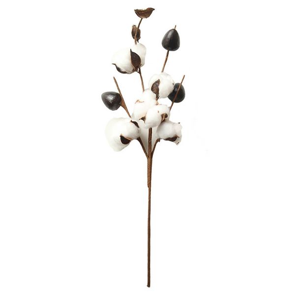 

naturally dried cotton stems farmhouse artificial flower filler floral decor artificial flowers valentines day gift artificial pet supplies
