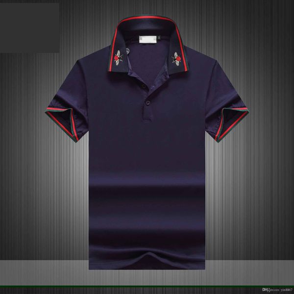 

ss19 men designer polo shirt american brand design men's cotton double buckle polo shirt fashion avant-garde factory direct