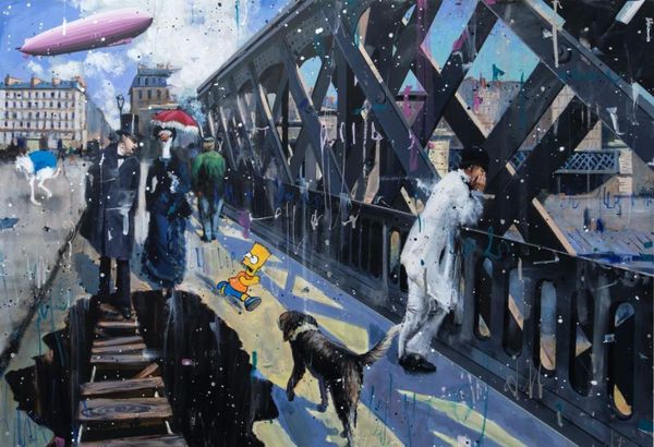 

angelo accardi gustave's walk home decor расписанной hd картины печать холст, масло wall art pictures 200515