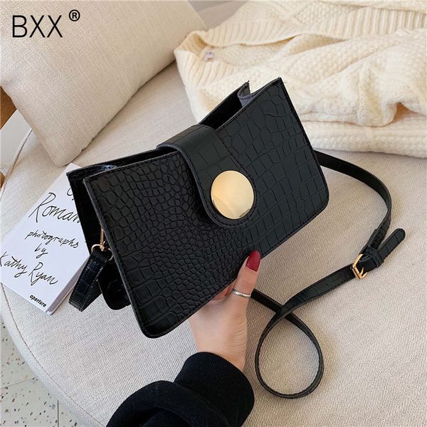 

bxx] крокодиловый узор искусственная кожа crossbody сумки для женщин 2020 плечо сумка женская дорожная сумка hj352