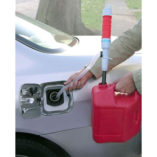 

battery operated liquid transfer pump gas water oil other portable liquids use in garage aquariums car suction inflatable pump