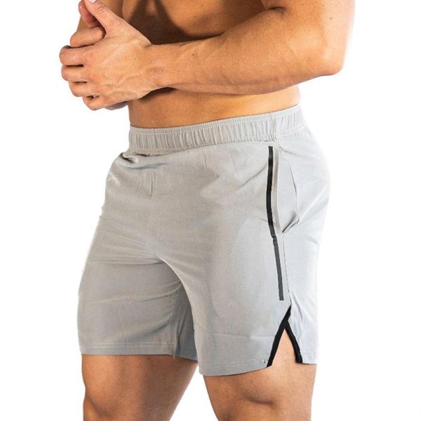 

running shorts summer men sports jogging fitness quick dry mens gym sport gyms short with pockets d30, Black;blue