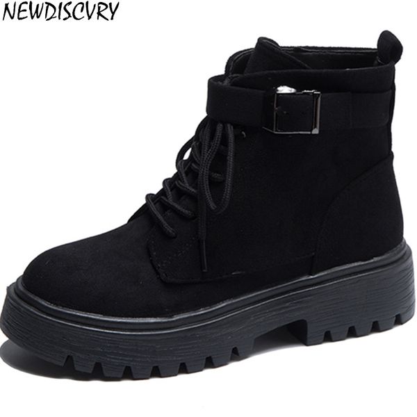 

newdiscvry 2020 women autumn and winter new style suede boots women stretch thin boots wild botin mujer ladies, Black