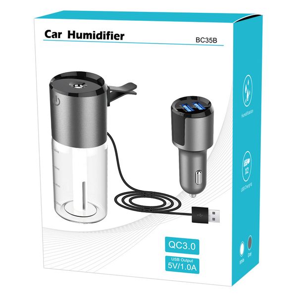 

bc35b car humidifier mini spray air purifier humidifier usb charger