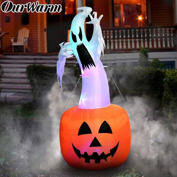 2020 Ourwarm 180cm Halloween Decorations Inflatable Ghost Pumpkin