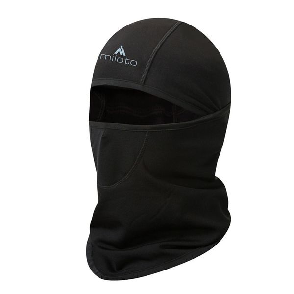 

men cycling cap winter bike cap windproof sports thermal fleece skiing motocycle head hat helmet liner gorro ciclismo invierno, Black