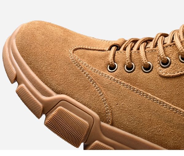 

designer- ankle boots work & safety fashion boots fashion casual shoes d1623, Black