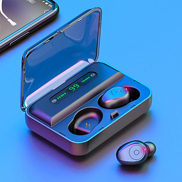 

tws 5.0 binaural call bluetooth wireless headphone sport gaming earbuds hifi stereo earphone handsheadset with microphone