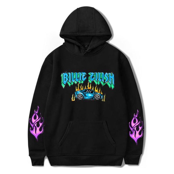 

billie eilish толстовка мужчины черный балахон winter billie eilish толстовка simple keep warm женщины мужчины крупногабаритные одежда, Black