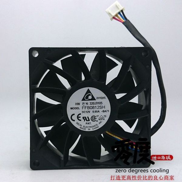 

delta 8cm12v80250.60a computer server cabinet power supply high speed fan ffb0812sh
