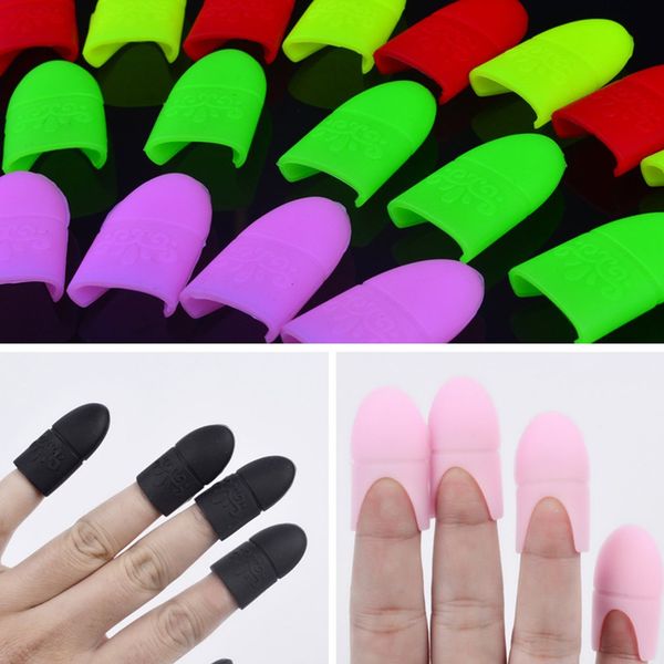 

uv gel soak off polish remover rubber clip cap reusable nail gel remover keeper soakers nail art resurrection tool