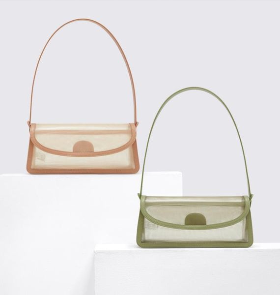 

2020 весна новый ретро багет сумка мода прозрачный crossbody сумка для женщин роскошные сумки тотализатор